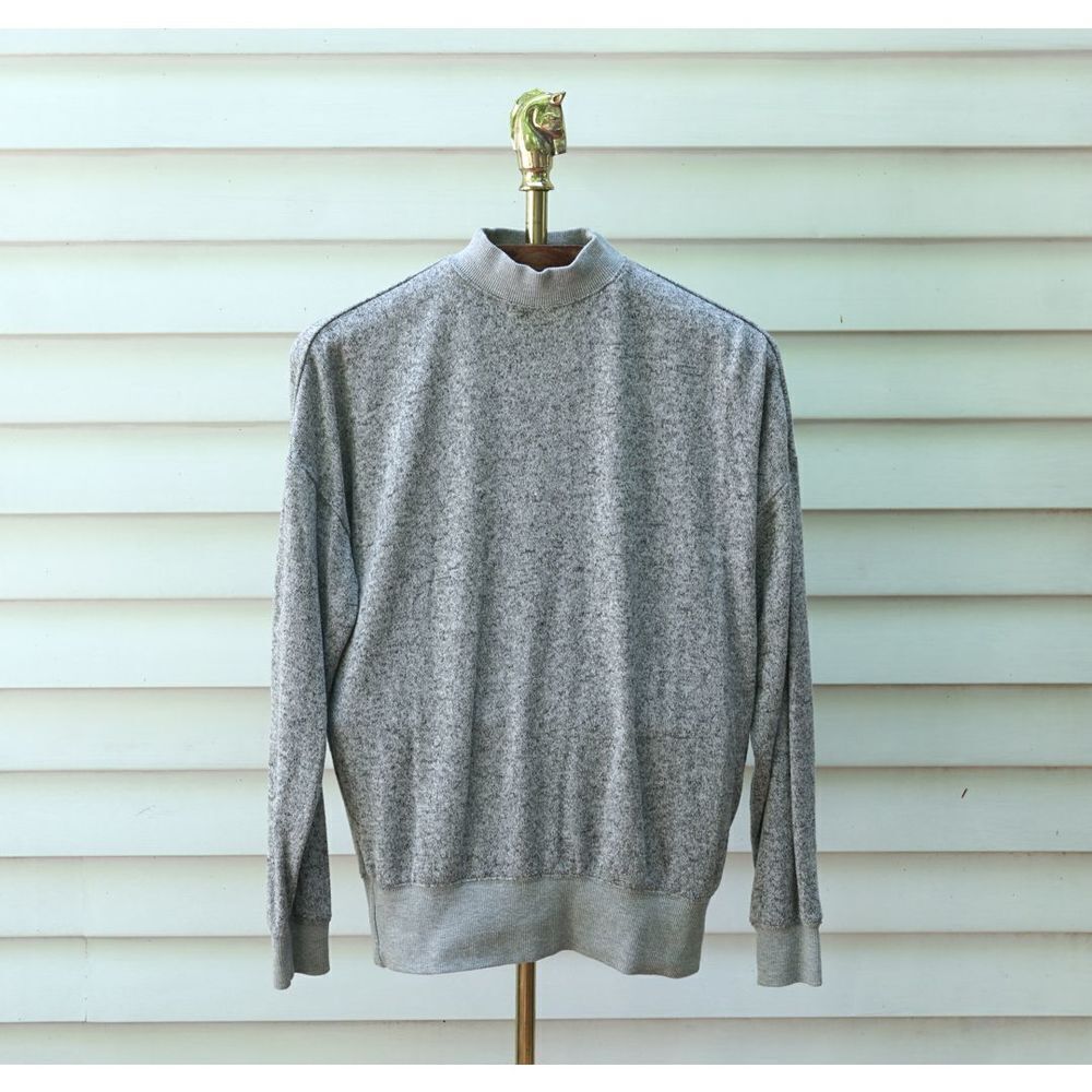 Republic Denim Grey Light Grey Mock Neck Sweater